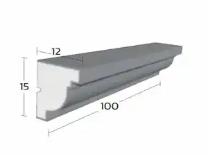 คิ้วบัวโฟม รุ่น A10 ขนาด 12 × 15 ซม.