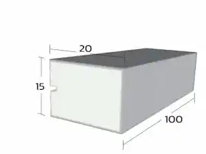 คิ้วบัวโฟม รุ่น A33 ขนาด 20 × 15 ซม.