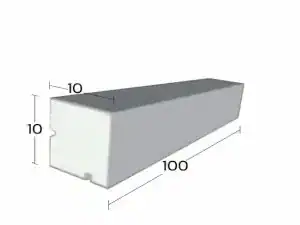 คิ้วบัวโฟม รุ่น A3G ขนาด 10 × 10 ซม.