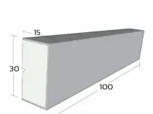 คิ้วบัวโฟม รุ่น A44 ขนาด 15 × 30 ซม.